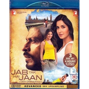 Jab Tak Hai Jaan Blu ray DVD w Eng Subtitles HINDI Bollywood